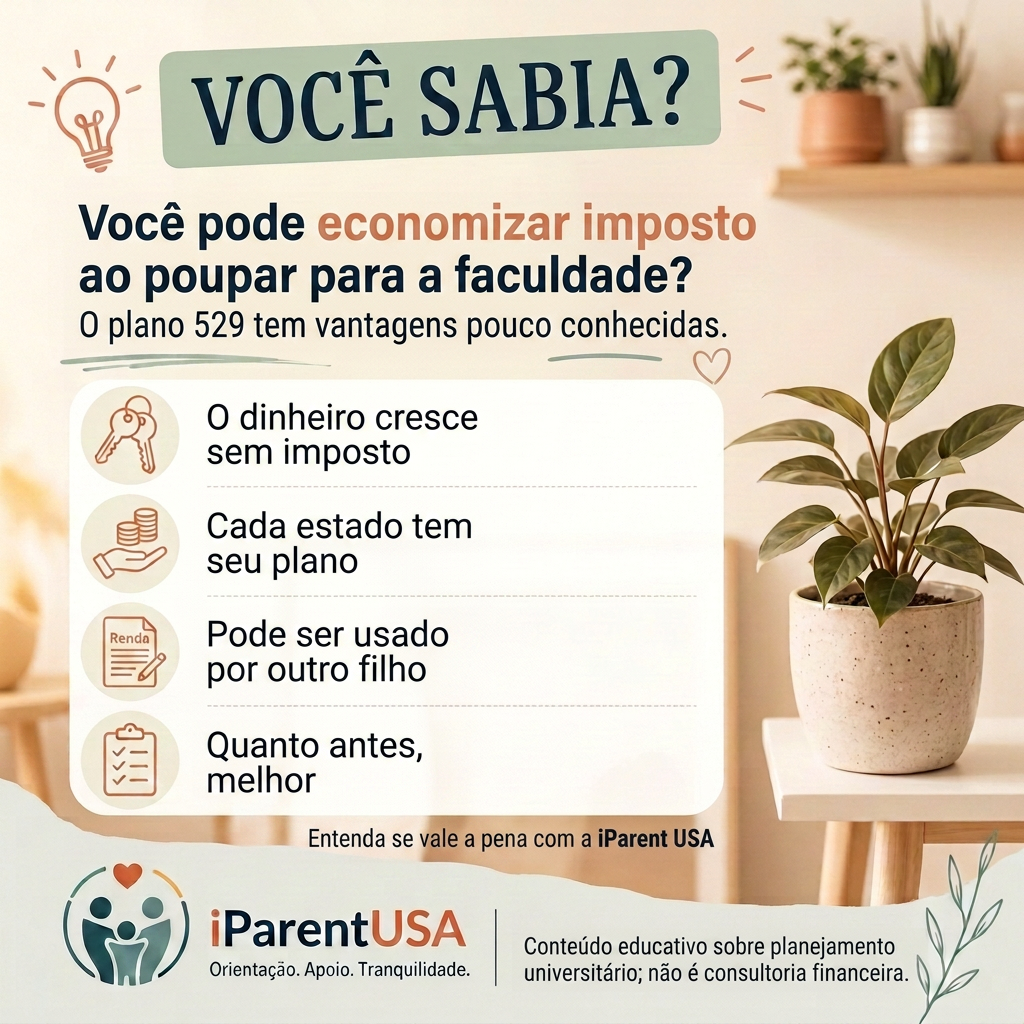 Ilustração de um cofrinho e um capelo de formatura representando poupança para faculdade