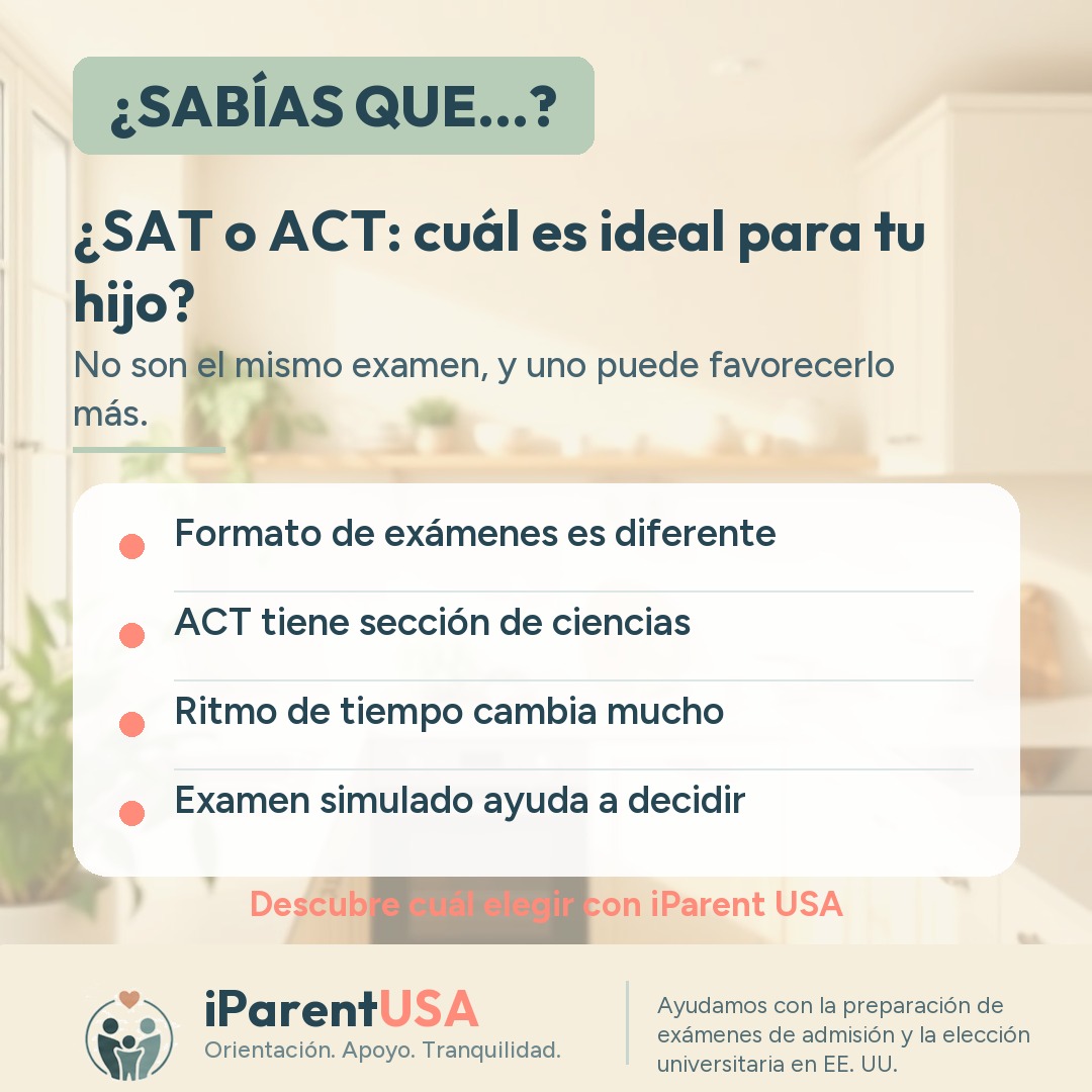 Estudiante concentrado repasando materiales de preparación para SAT y ACT