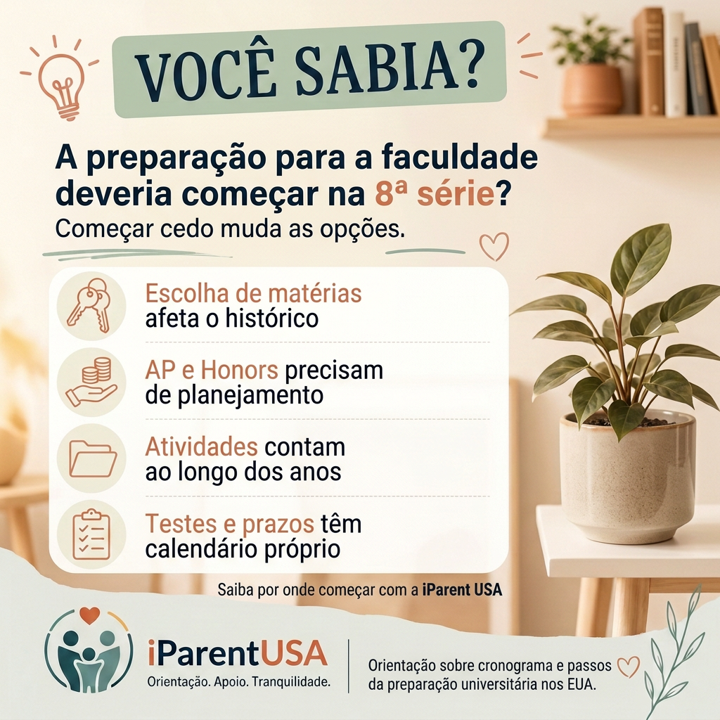 Adolescente e responsável conversando sobre planejamento escolar e universitário