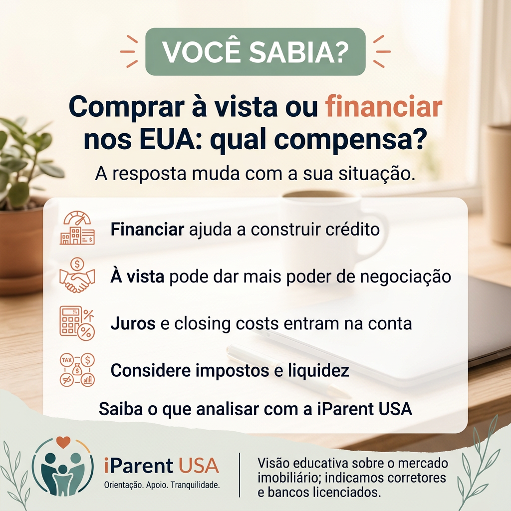 Casa residencial americana com placa de venda no jardim