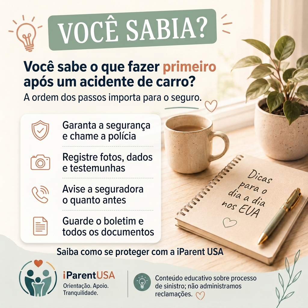 Ilustração de dois carros em um pequeno acidente de trânsito com pessoas trocando informações
