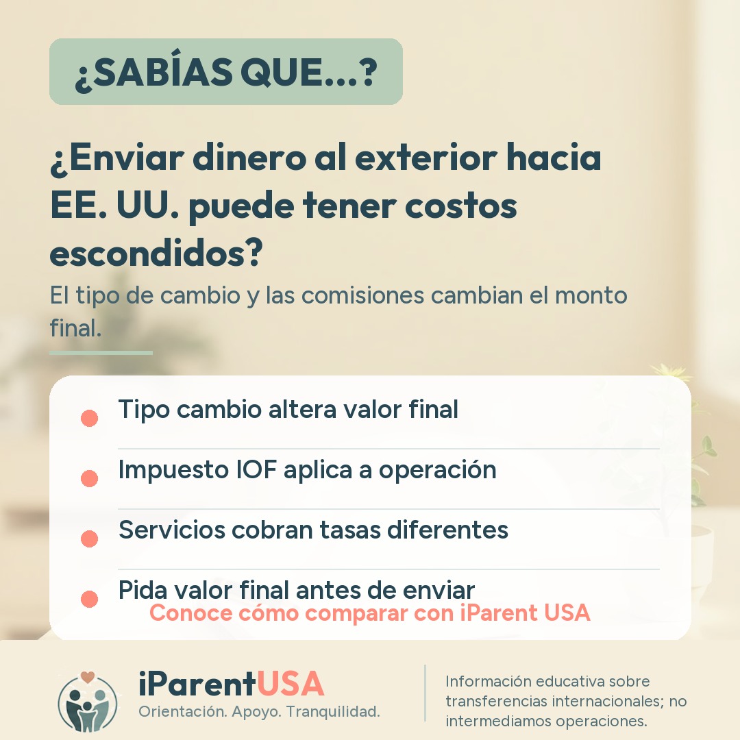 Persona comparando tipos de cambio en una aplicación móvil
