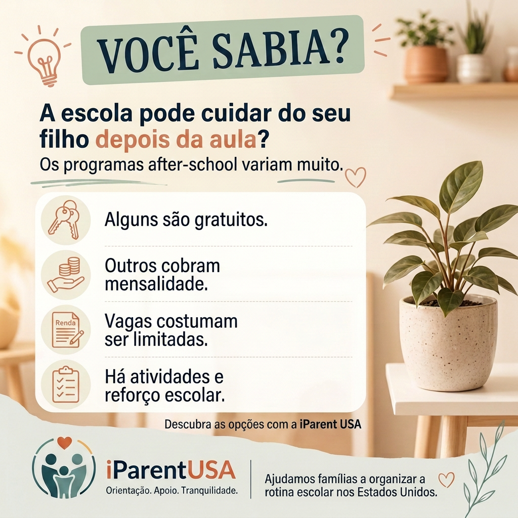 Crianças em atividade recreativa em programa after-school na escola