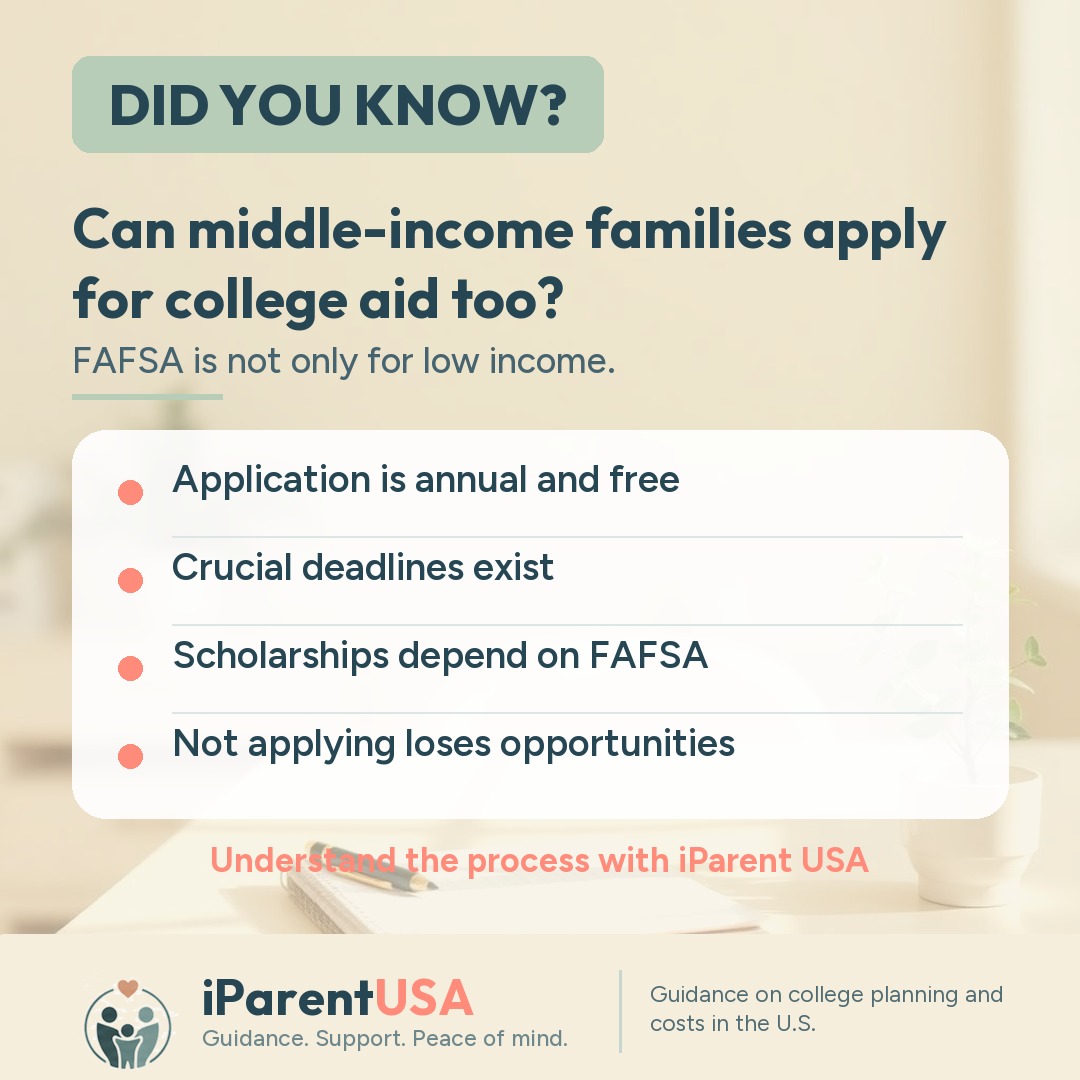 Student and parent reviewing a college financial aid form together