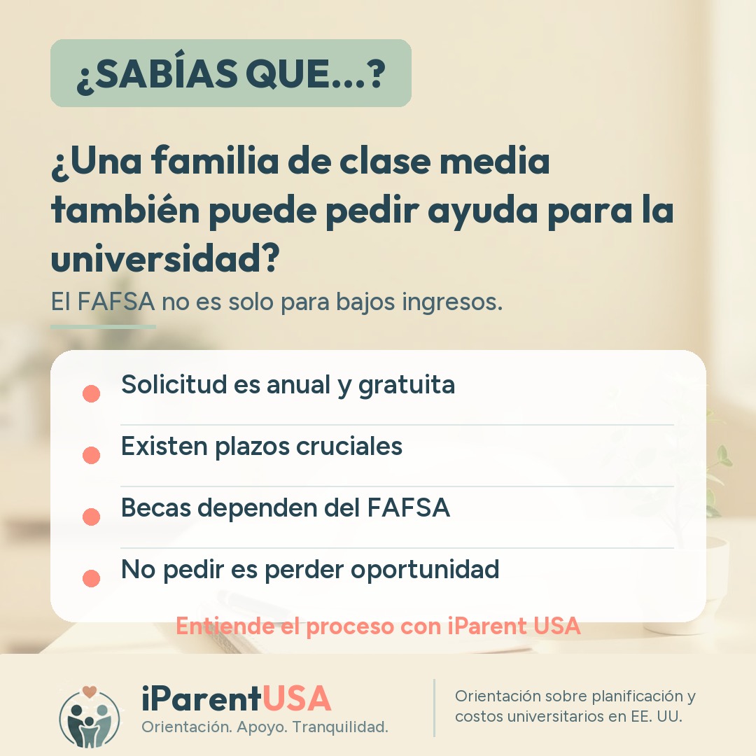 Estudiante y padre revisando juntos un formulario de ayuda financiera universitaria