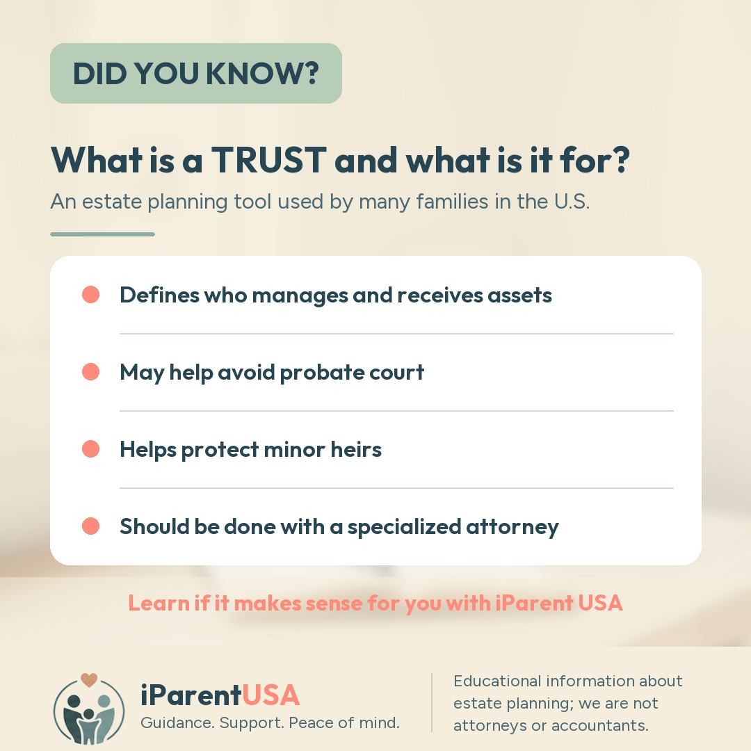 Illustration of a family reviewing estate planning documents with an advisor