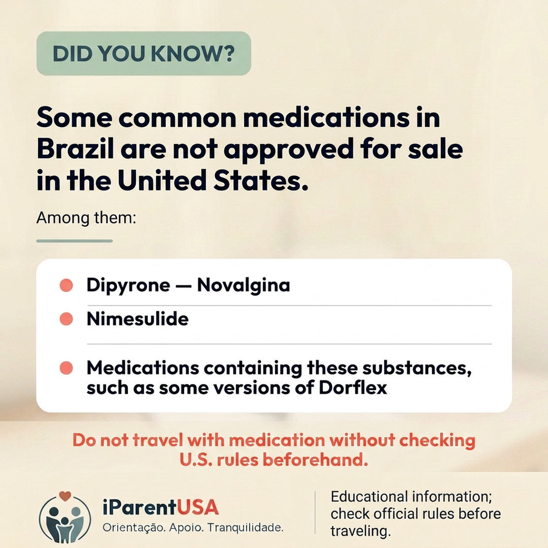 Illustration of a suitcase with medications next to a verification document