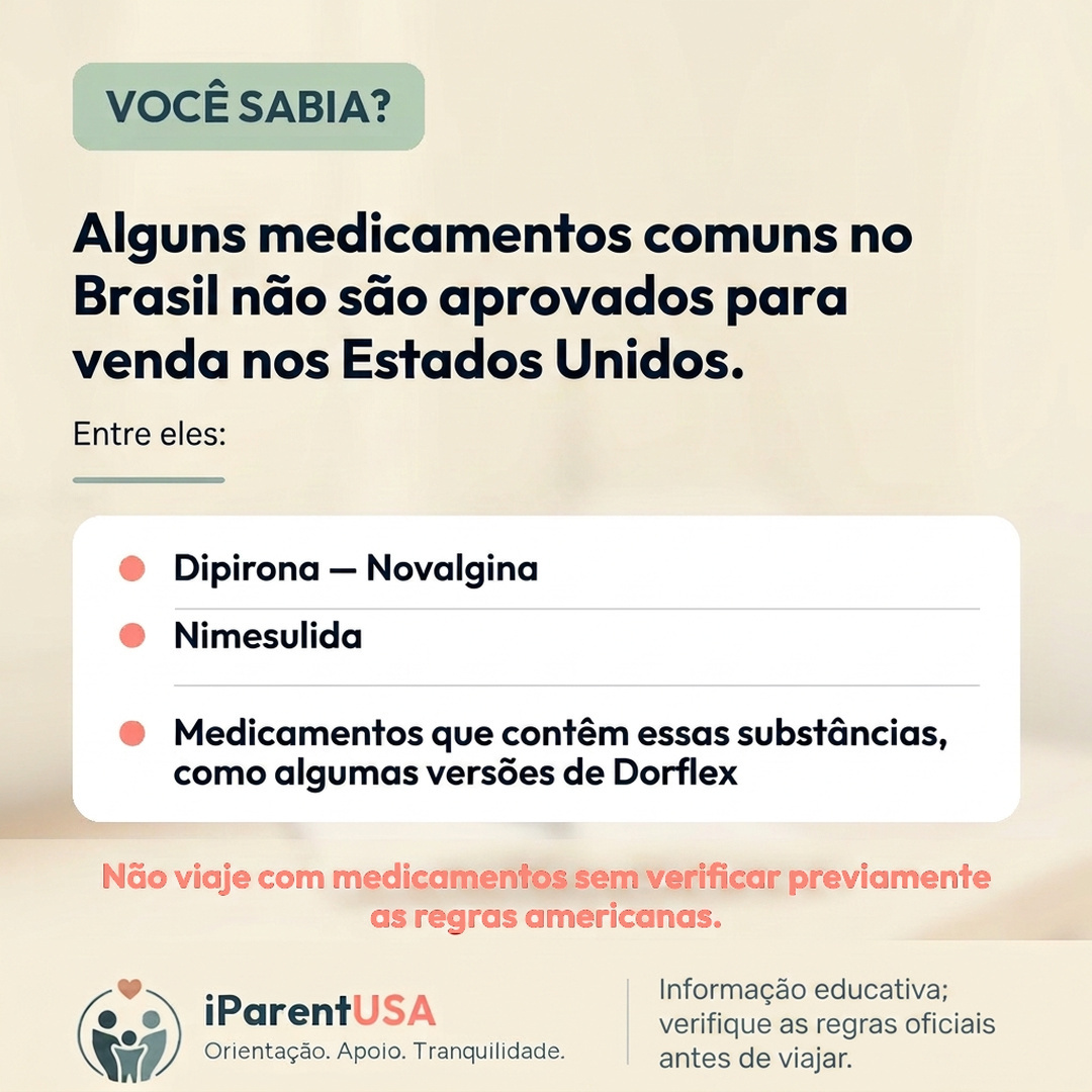 Ilustração de uma mala com remédios e um documento de verificação ao lado