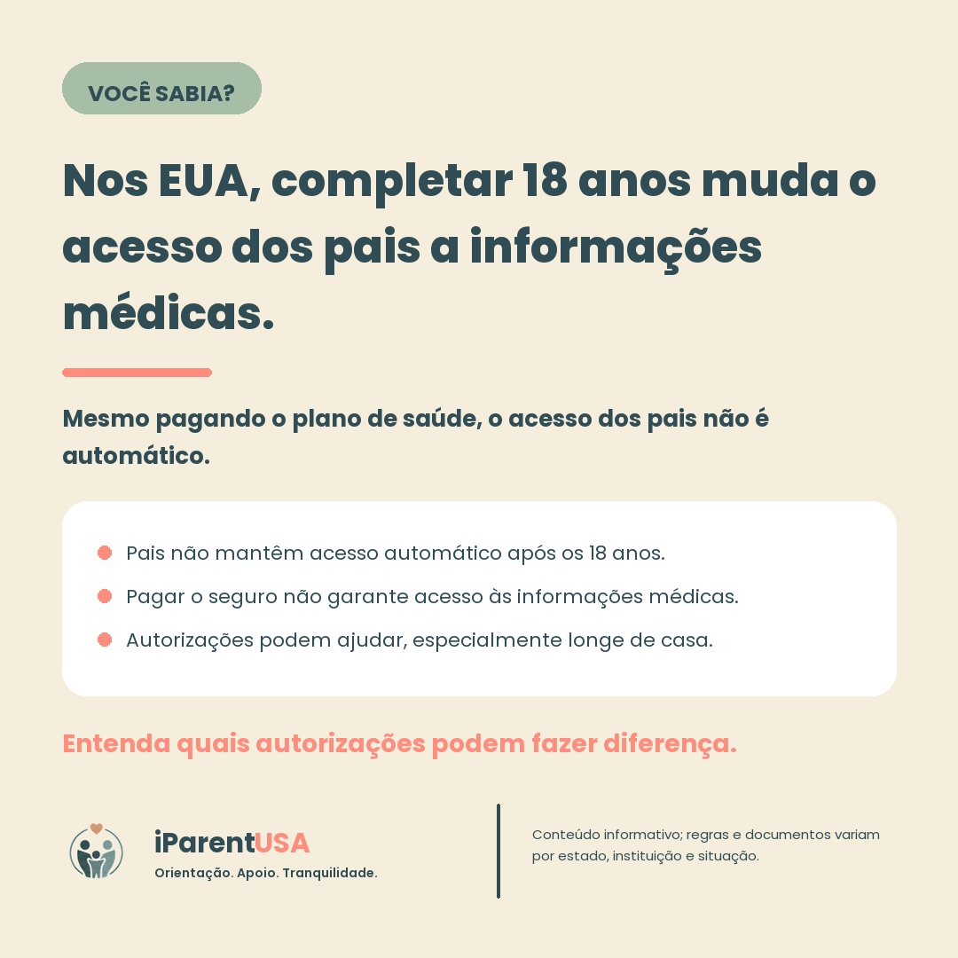 Família conversando com um jovem adulto sobre autorizações médicas antes da faculdade